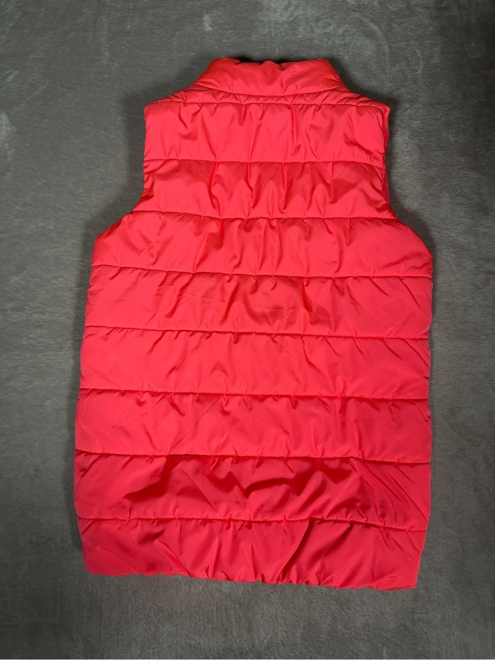 Puma Neon Coral Quilted Puffer Vest
